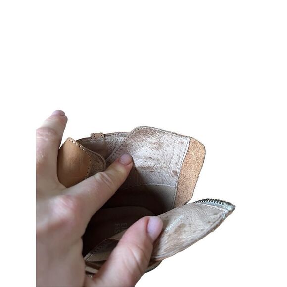 Eileen Fisher Leather Cutout Ankle Booties Boots Tan size 10 - Picture 8 of 14